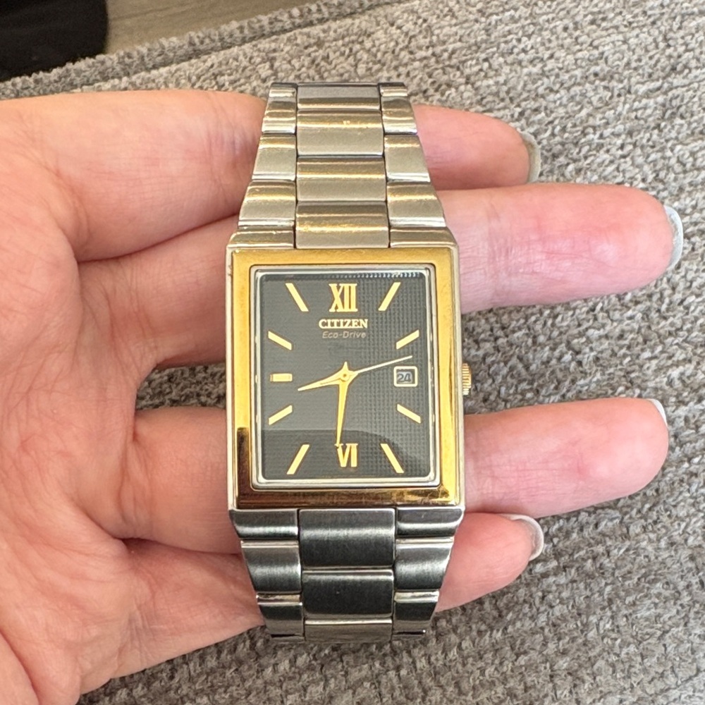 Citizen Men's Two-Tone Rectangular Watch